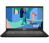 MSI Modern 14 C7M-402XES Ryzen5 8GB 512GB 14 AMD Ryzen™ 5 7430U Netbook 35,6 cm (14") Full HD DDR4-SDRAM SSD Wi-Fi 6E (802.11ax) FreeDOS Negro