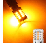 2pcs Canbus 1156 P21W BA15S 7440 W21W T20 LED Bulb No Error No Hyper Flash 3020EMC Auto Turn Signal Light Backup Reversing Light