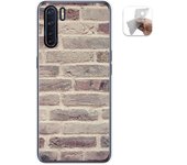 Tumundosmartphone Funda Gel Tpu para Oppo A91 diseño Ladrillo 01 Dibujos