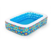 VidaXL Piscina hinchable Bestway infantil +3A 702L azul 56x229x152 cm