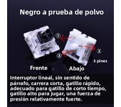 Outemu Switch for Keyboard 3Pin Dustproof Linear Tactile Clicky Silent Switches for MX Mechanical Keyboards Gaming Switch DIY