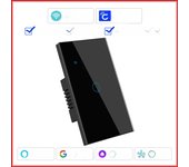Cozylife Smart Switch US Brazil WiFi Neutral Wire/No Neutral Wire Touch Light Switch Works With Alexa Google Home 1/2/3 Gang