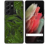 Tumundosmartphone Funda Gel Transparente para Samsung Galaxy S21 Ultra 5G diseño Jungla Dibujos