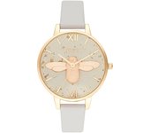 Olivia Burton Reloj Analógico de Cuarzo para mujer con Correa en piel Rosa - OB16GD37