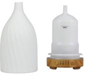 Ceramic Ultrasonic Air Humidifier Timing Function Aroma Diffuser Desktop Essential Oil Diffuser Room Scent Diffuser with Lights