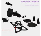 12V Motorcycle X Type Phone Charger Holder Waterproof 360 Degree Rotation Adjustable For Rearview Mirror Mounting