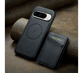Detachable 2-in-1 Wallet For Google Pixel 9 Pro 8 7 8A 7A Card Slot Holder For Magsafe Magnetic Phone Case PU Leather Back Cover