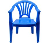 C.A - Silla de plástico para niños, ideal para jardín, terraza, patio y camping - Altura Total 49.5 cm