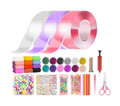 Nano Tape Kneading Blowing Bubble Full Set Nano Tape Double-Sided Tape Paste Blowing Bubble Toy Sticker Tapes