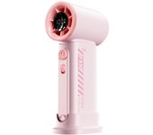 Ventilador de mano portátil de alta velocidad de 19000 RPM, mini ventilador Turbo de 100 velocidades, 3600mAh, tiempo de enfriamiento máximo de 12H, Rosa
