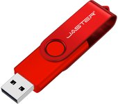 JASTER USB Flash Drive Mini plastic pendrive With keychain USB 2.0 Rotatable Memory stick 4GB 8GB 16GB 32GB 64GB 128GB Pen Driv