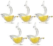 5 unids limón exprimidor clip acrílico manual limón rebanada exprimidor conveniente transparente fruta exprimidor para el hogar