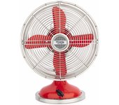 Ventilador En Metal, 3 Velocidades, 4 Aspas, Diseño Retro.