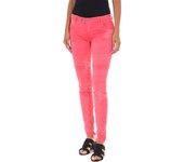 MET-Pantalon Tejano Largo de tejido elástico 70DBF0518-G291 para Mujer