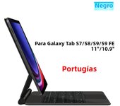 AJIUYU Magic Backlight Keyboard Folio For Samsung Galaxy Tab S9 FE 10.9" S7 S8 S9 11 Inch Smart Magnetic Cover Case TouchPad
