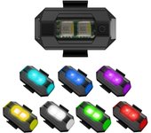 1PC 7 Color Mini USB Charging LED Anti-Collision Motorcycle Bicycle Light 5V Drone Strobe Lights Flashing Warning Signal Light