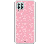 Funda original compatible con Samsung Galaxy A22 4G - Hello Kitty patron sobre rosa