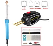 100W Portable Plastic Welder Hot Stapler Plastic Repair Kit Car Bumper Crack Kayak Repair 80W Electric Soldering Iron Stand tool