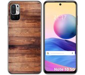 Tumundosmartphone Funda Gel Tpu para Xiaomi Redmi Note 10 5G / POCO M3 PRO 5G diseño Madera 02 Dibujos