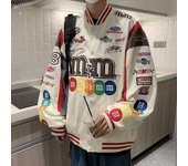 2024 Hot Selling Detachable Motorcycle Suit Jacket For Couples Retro Hip-Hop Loose And Versatile Couple Baseball Suit New Jacket