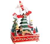 Gerimport Caja de Música Balancín Navidad Madera 12 X 17 X 26 Cm