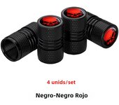 Aluminum Tire Valve Caps, With Rubber Ring, Dust Proof Cover Universal fit for Cars, SUVs, Bike and Bicycle, Trucks, Motorcycles