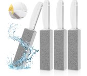 piezas de piedra de limpieza con mango limpiador, cepillo de limpieza de piedra pómez, para inodoro, cocina, baño, piscina y limpieza del hogar
