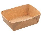 MONOUSO | Envase Rectangular Deli2Go Kraft 125ml 10,8x8,2x3,5cm (500 Uds)