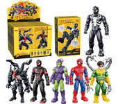 Iron Man Tony Stark Blind box MK21 MK25 MK24 Spider-Man Miles Morales Venom Action Figure Anime Doll Movable Collection Toy Gift
