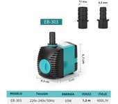 110V-240V Ultra-Quiet Submersible Water Fountain Pump Filter Fish Pond Aquarium Water Pump Tank Fountain EU/US Plug