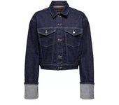 Chaqueta crop Only denim azul marino regular para mujer