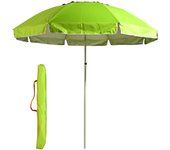 Sombrilla Playa Grande Antiviento con Protección UV50+, Sombrilla Plegable Multicolor a Rayas, Sombrilla Exterior con Tubo de Aleación de Zinc, Sombrilla Ligera y Resistente Incluye Bolsa de Transporte para Beach Jardín Verano