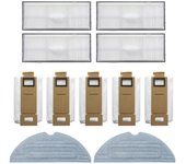 Cepillo principal, mopa, filtro HEPA, cepillo lateral, bolsa para polvo, accesorios para aspiradora robot Xiaomi Roborock T7, T7Plus y S7.