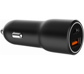 CARGADOR RAPIDO PARA COCHE GEMBIRD CON 2 PUERTOS USB, TIPO C PD, 38 W, NEGRO