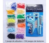 New 80/150/240/360Sets T5 12MM  Plastic Snap Button Fastener + Snaps Pliers Sewing Tool Kit Press Machine For Baby Kids Clothes
