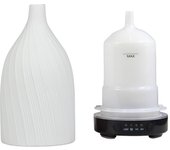 Ceramic Ultrasonic Air Humidifier Timing Function Aroma Diffuser Desktop Essential Oil Diffuser Room Scent Diffuser with Lights