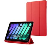 Tumundosmartphone Funda con Tapa Smart para Apple iPad Mini 7 (2024) color Roja