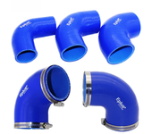 EPLUS Universal Silicone Tubing Hose 90 Degrees Connector Car Intercooler Turbo Intake Pipe Coupler Blue Multi Size