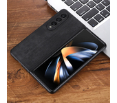 3D Embossing Case for Samsung Galaxy Z Fold 5 4 3 Fold5 Fold4 5G Cover Soft Matte Leather Full Camera Protect Shell Fundas Coque