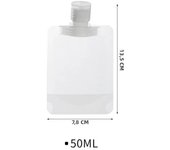 30/50/ML Lotion Dispenser Bag Travel Reusable Pouches Shampoo Liquid Leakproof Refillable Cosmetic Packaging Storage Container