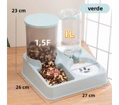 Large Capacity Pet Food Bowl Automatic Cat Feeder Dog Bowl Foodstuff Water Bottle Wet and Dry Storage Dispenser Pet Supplies
