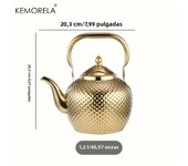 KEMORELA 1PCS Stainless Steel Water Kettle 1.2/1.5/2L Tea Pot Thicker With Filter Hotel Tea Pot Coffee Pot Induction Cooker Tea