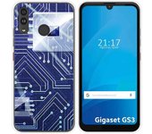 Funda Silicona para Gigaset GS3 diseño Circuito Dibujos