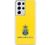 Funda original compatible con Samsung Galaxy S21 Ultra - S30 Ultra - Las Palmas Escudo Azul Fondo Amarillo