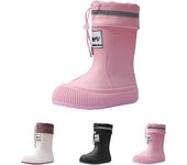 Botas de lluvia botas de mujer de moda a media pantorrilla correas para botas de jardín cordón ajustable botas de lluvia antideslizantes correas plantillas cómodas zapatos de trabajo al aire libre