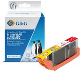 G&g canon cli551xl gris | cartucho de tinta compatible - reemplaza