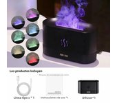 Aroma Humidifier air purifier 3D Simulation Flame Lamp Aroma Diffuser Ultrasonic Mist Humidifier For Home Essential Oil Diffuser