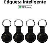 4-Suite Bluetooth GPS Smart Tags with Soft Shell Replacement for Airtag Anti-lose Tracker Work with Apple Find My App Key Finder