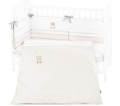 Conjunto jogo de cama bordado 2pçs 60x120cm Kikka Boo Dream Big Beige