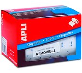 Apli rollo etiquetas removibles blanco para precios a mano / 16 x 22 mm / blanco